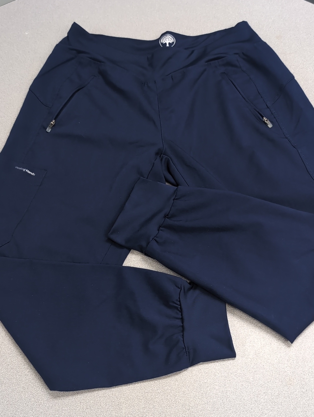 healing hands Women's Navy Scrub Jogger Pants